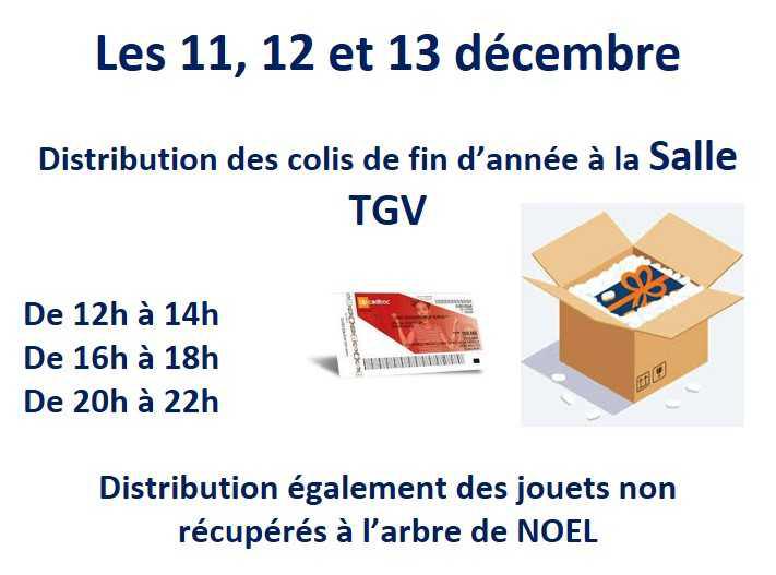 DISTRIBUTION DES COLIS