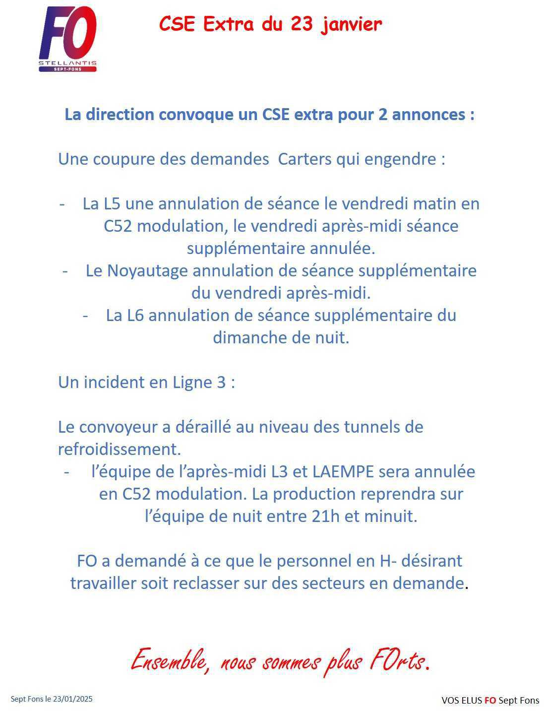 CSE extra 23 janvier 2025