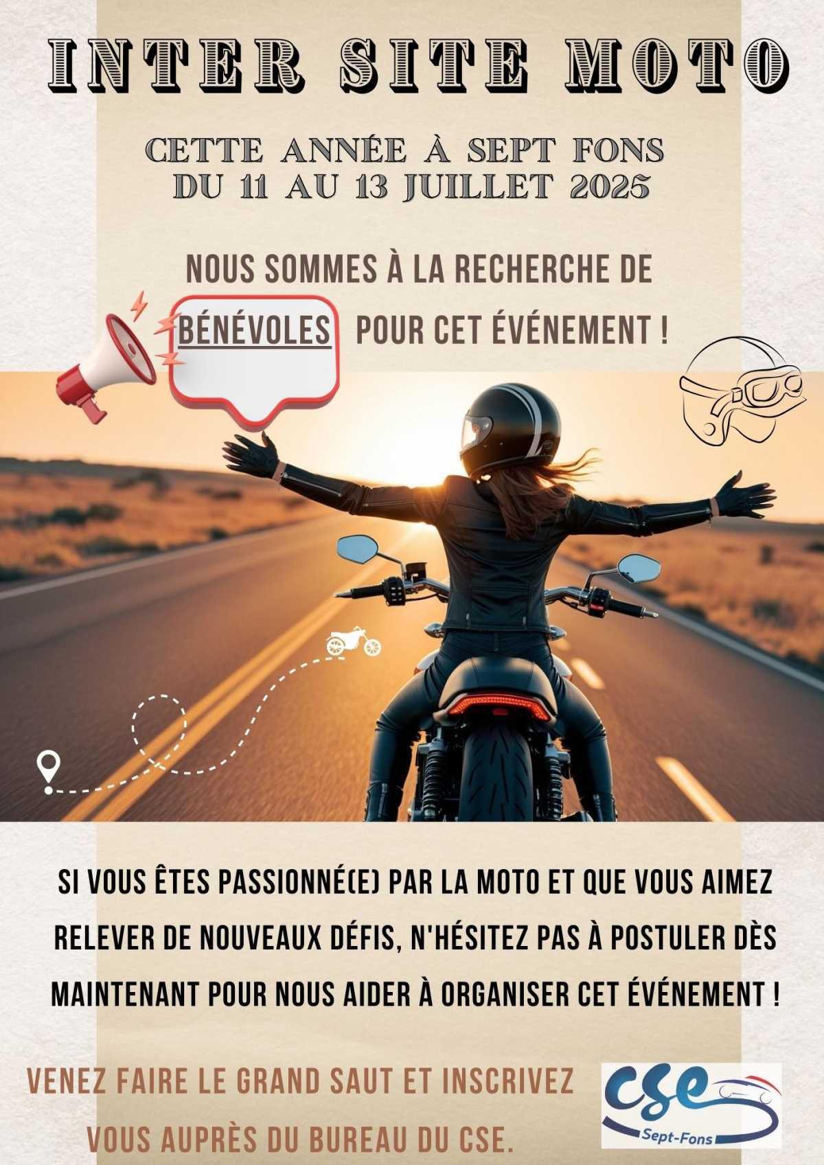 L'inter site de moto, a besoin de bénévoles