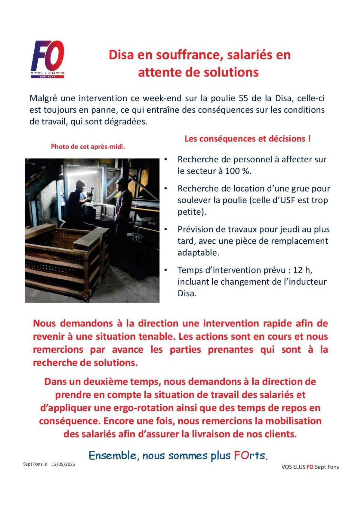 Disa en souffrance 😒