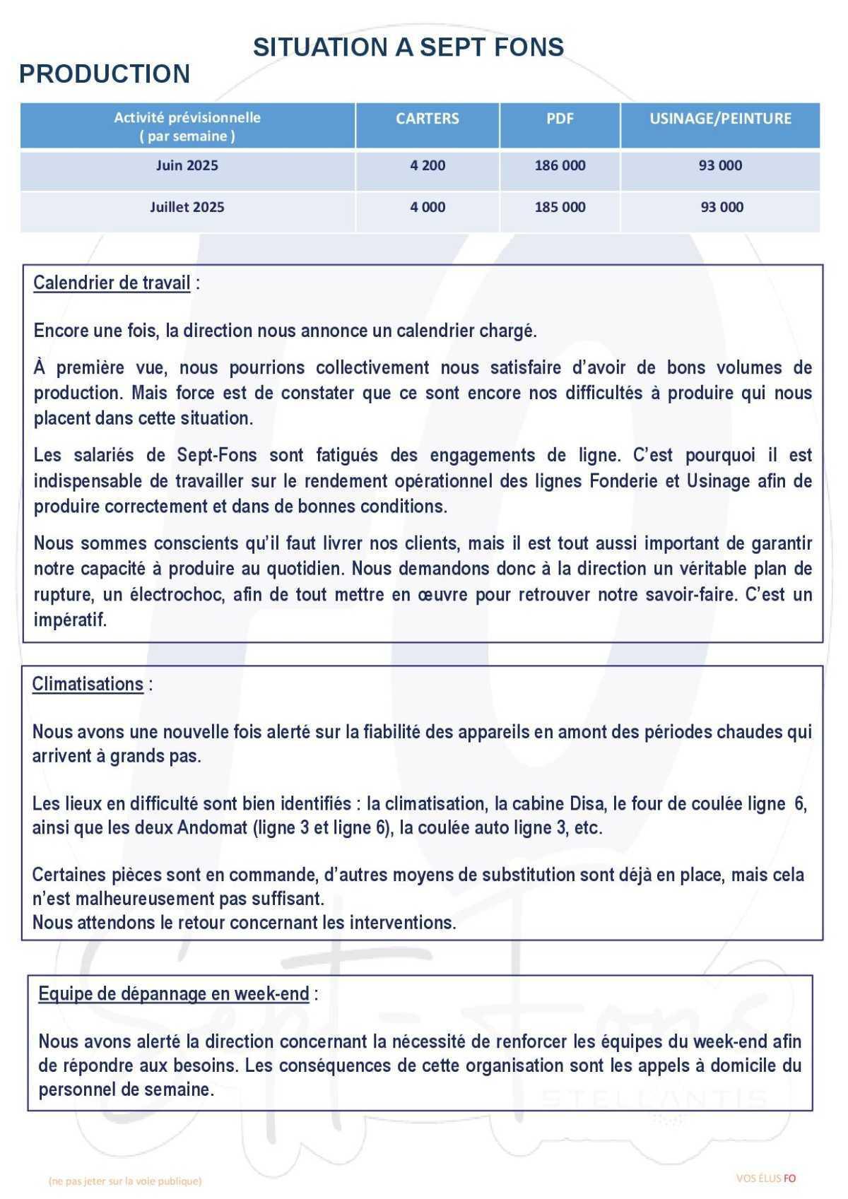 Compte-rendu du CSE du 27 Mai 2025.