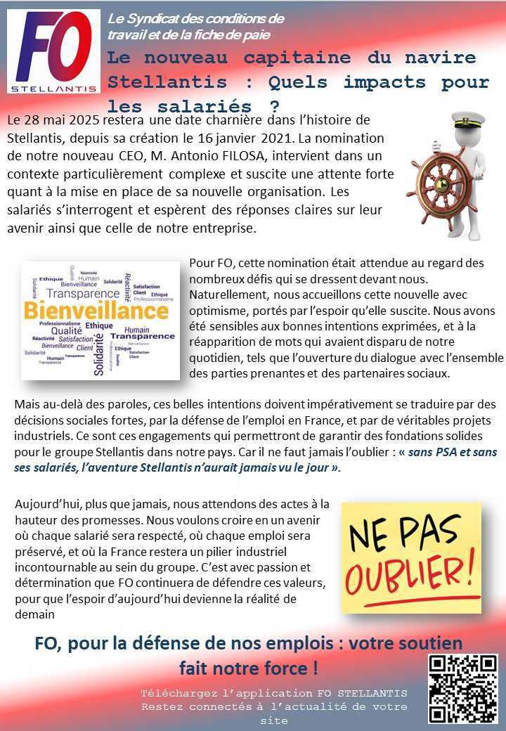 Le nouveau capitaine du navire Stellantis : Quels impacts pour les salariés ?