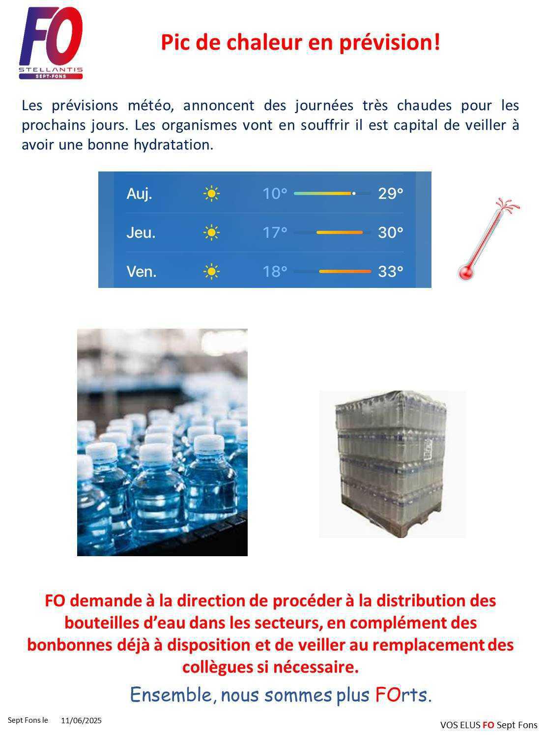 Pic de chaleur en prévision!