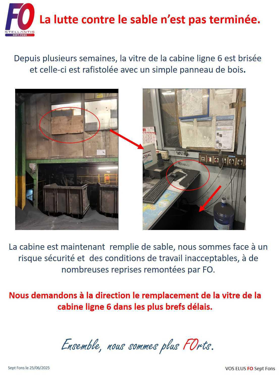 La lutte contre le sable n’est pas terminée.