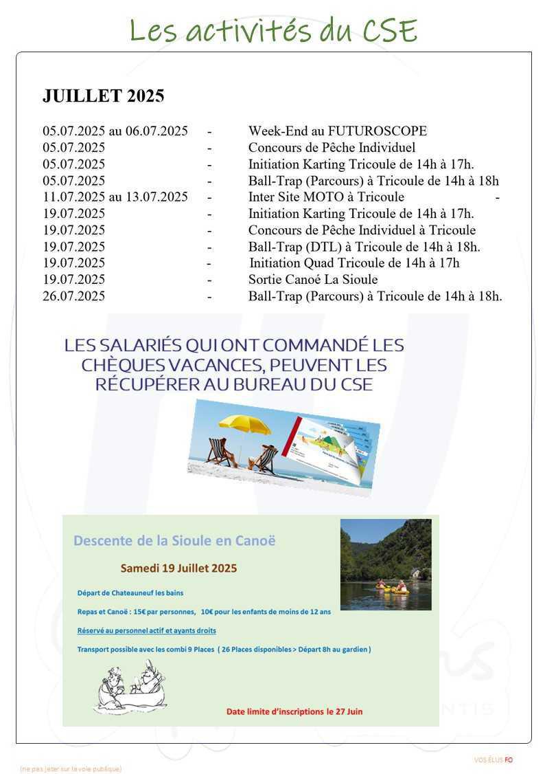 Compte-rendu du CSE du 25 juin 2025.