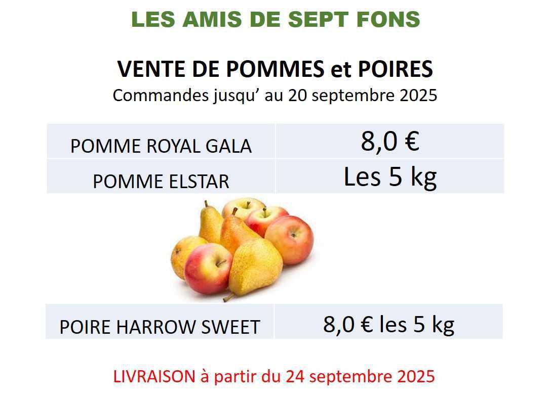 COOP : Commande de pommes & poires
