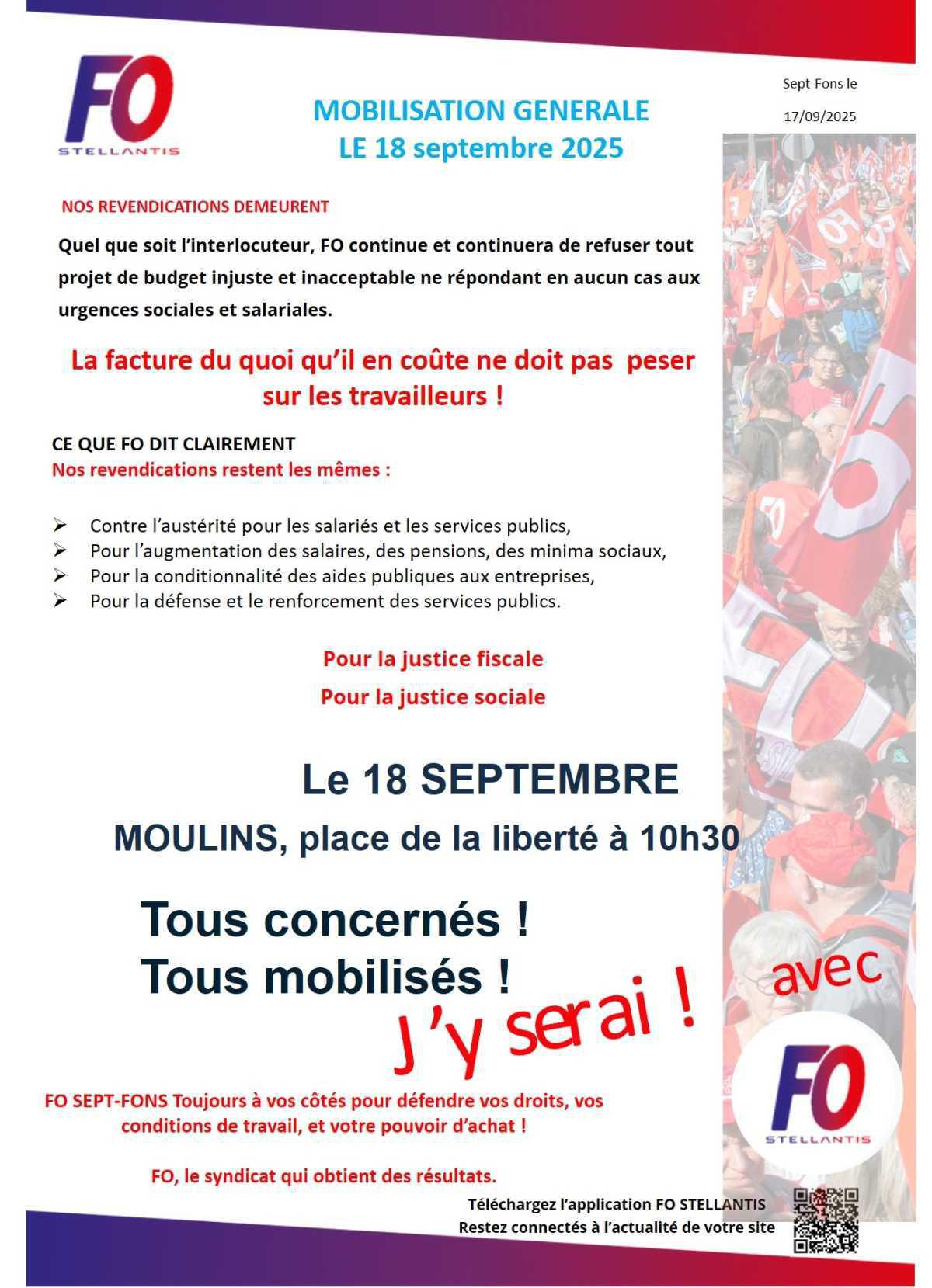 Mobilisation du 18 septembre 2025.