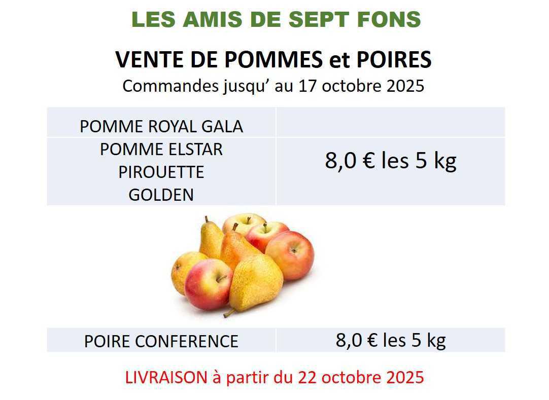 COOP : Commande de pommes & poires