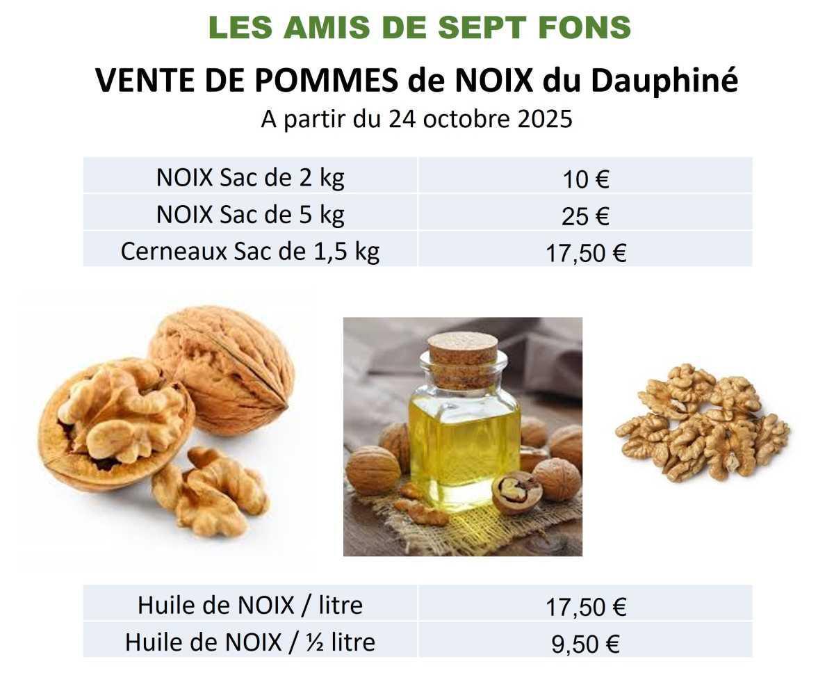 COOP : vente de noix