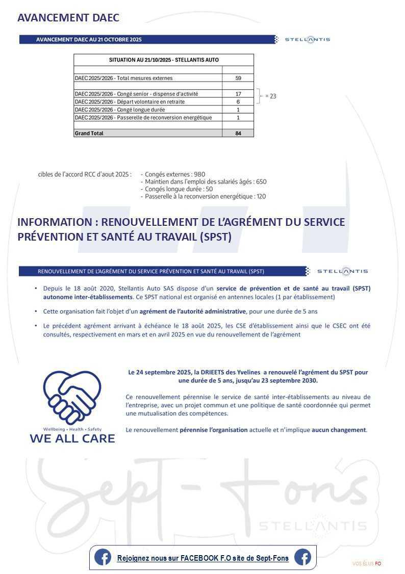 Compte-rendu du CSE du 30 octobre 2025.