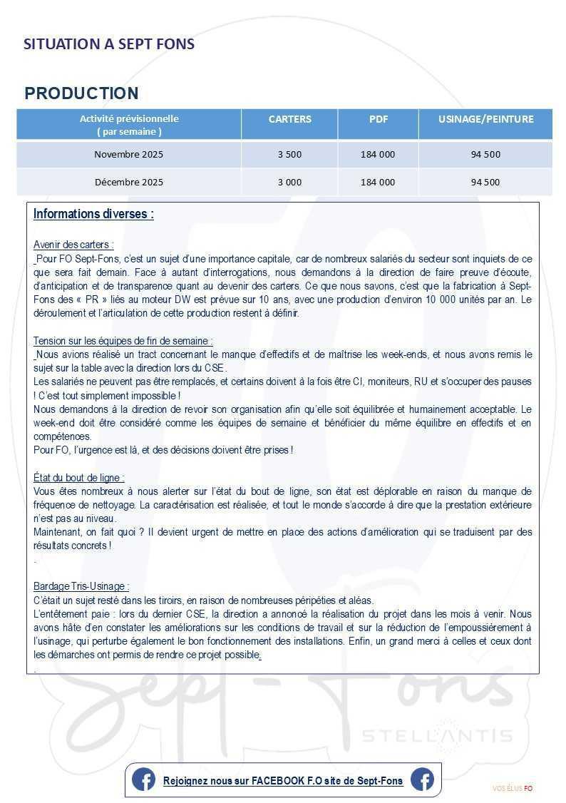 Compte-rendu du CSE du 30 octobre 2025.