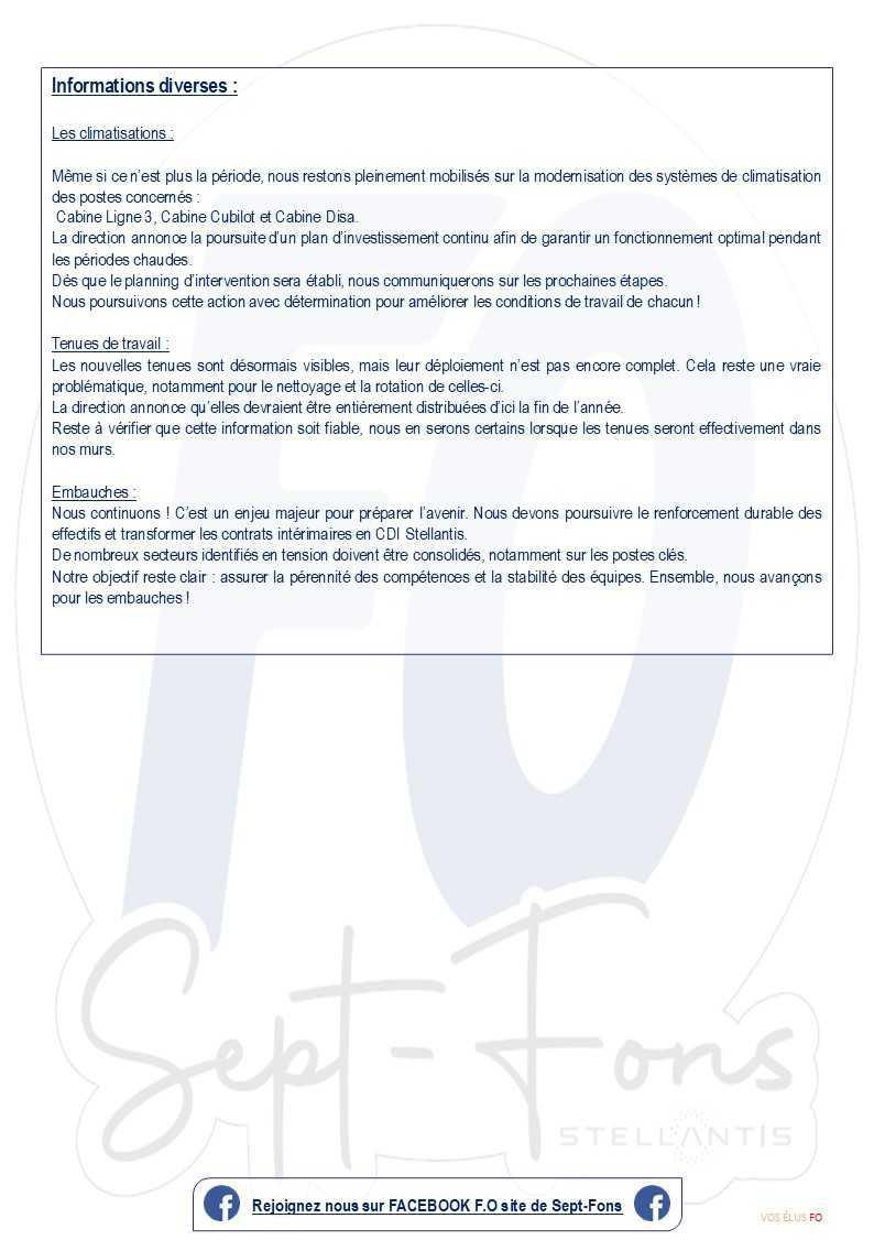 Compte-rendu du CSE du 30 octobre 2025.