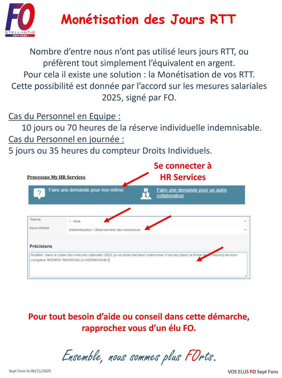 Monétisation des Jours RTT