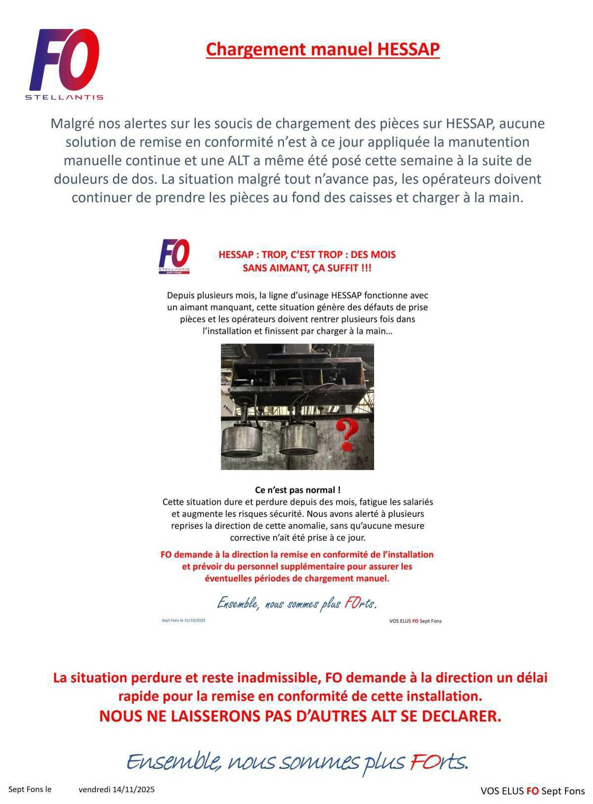 Chargement manuel HESSAP