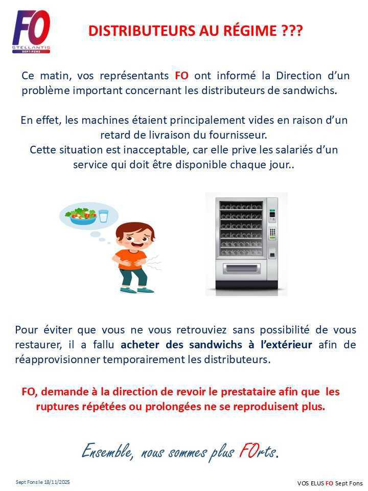 Ravitaillement distributeurs