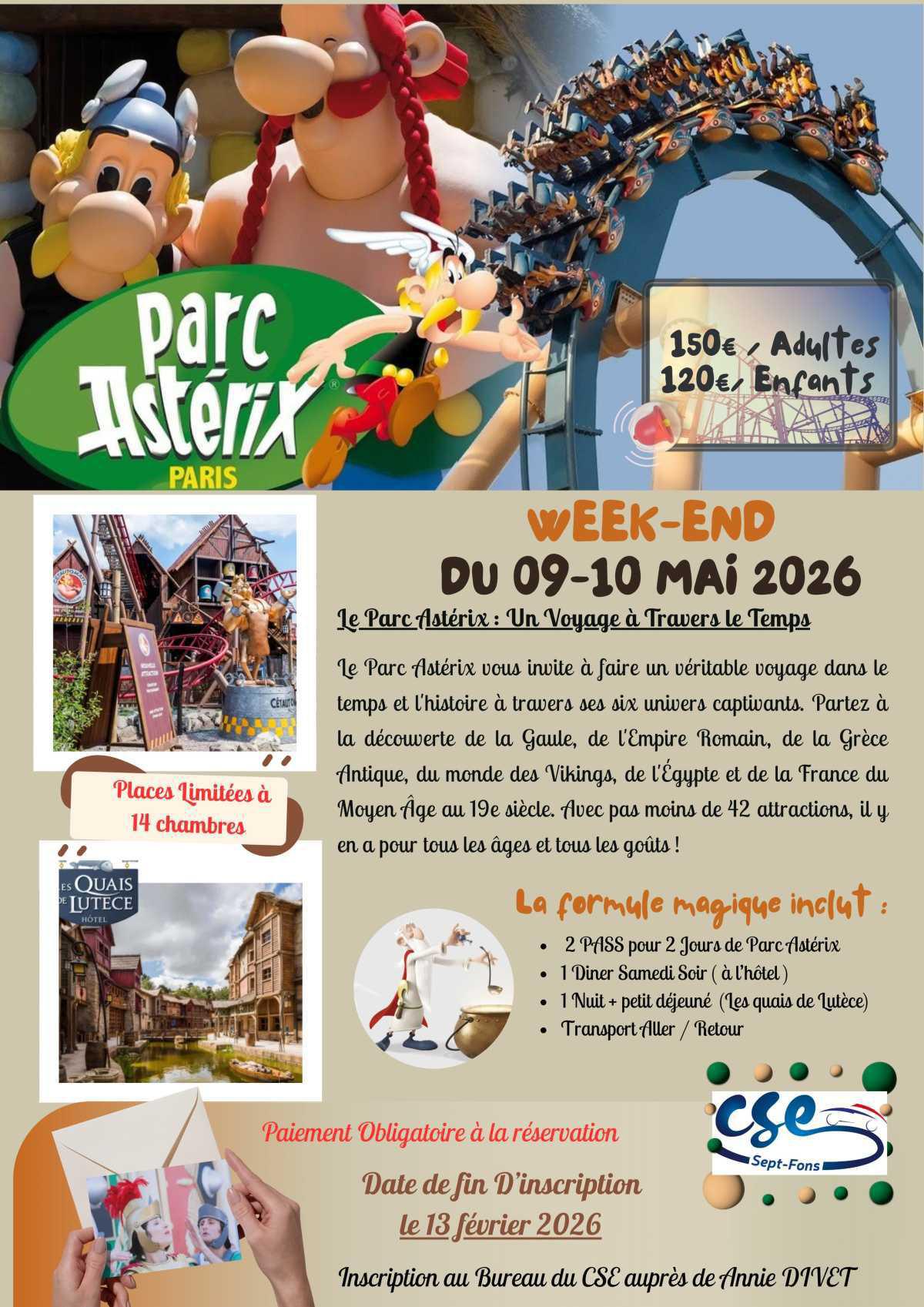 Parc ASTERIX, les réservations sont ouvertes 🧳