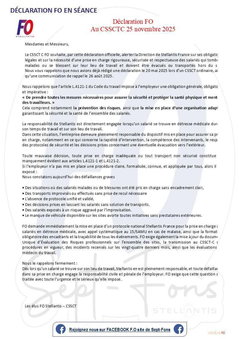 Compte-rendu du CSE du 27 novembre 2025.