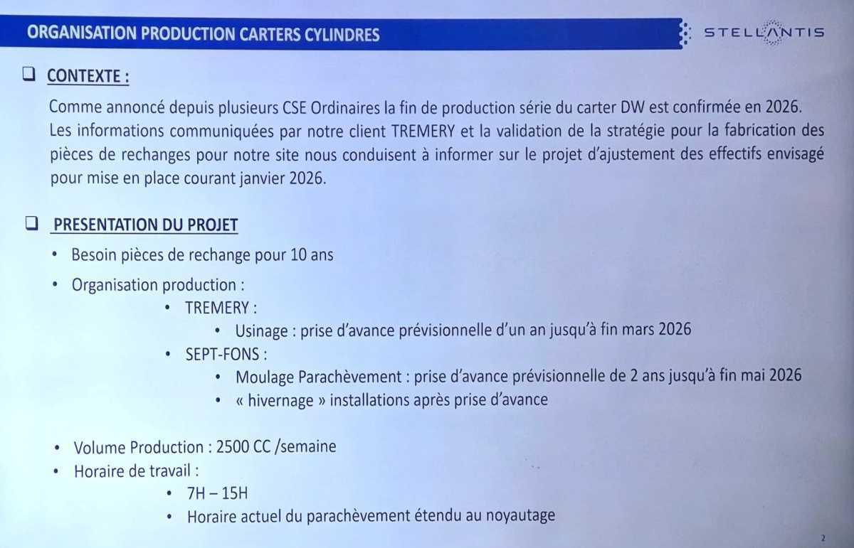 CARTERS CYLINDRES : Une annonce prévue mais qui fait mal au cœur.