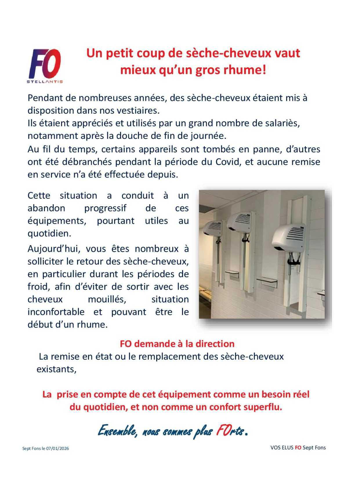 Un petit coup de sèche-cheveux vaut mieux qu’un gros rhume! 