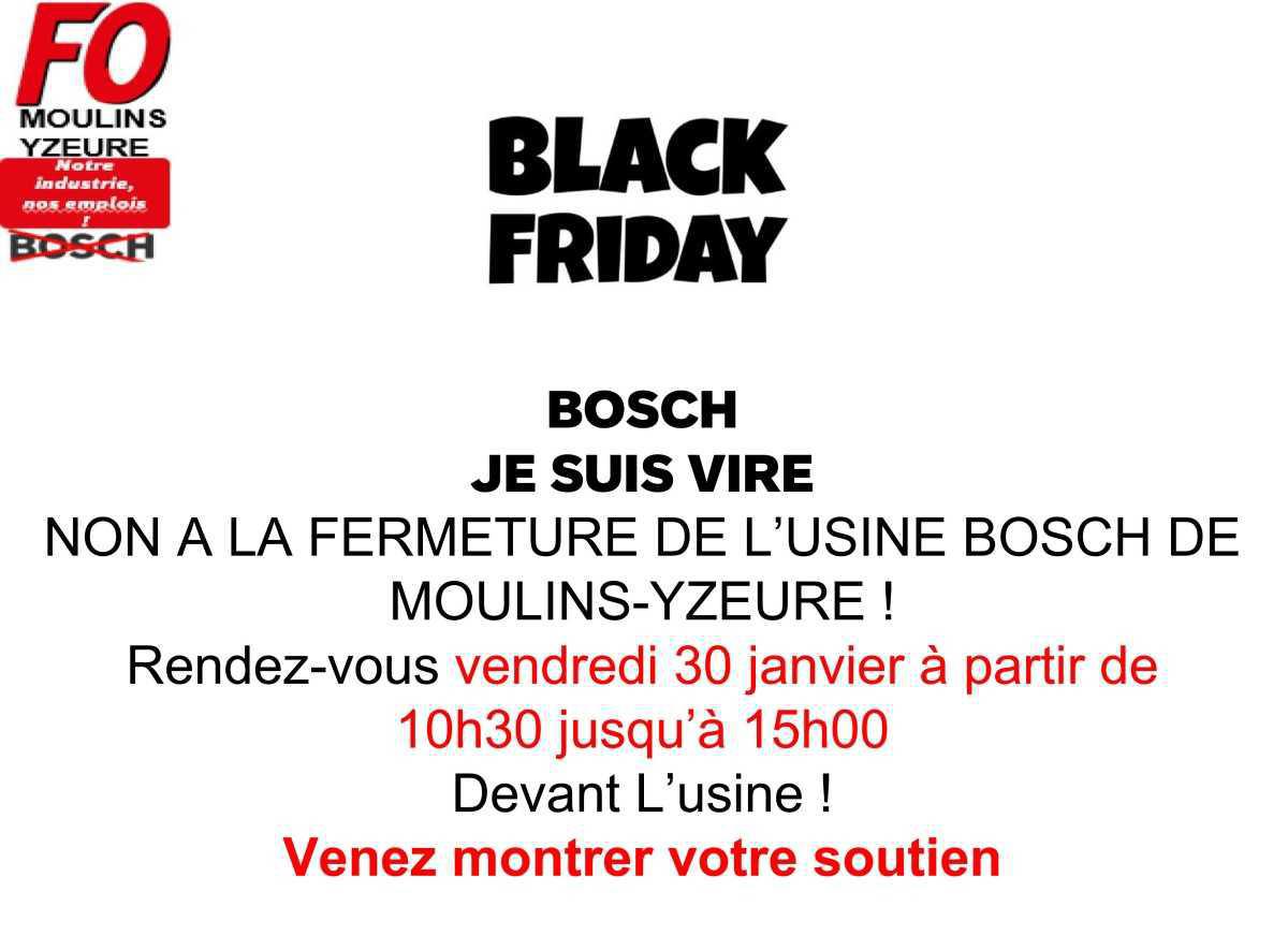 Soutenons les salariés de BOSCH Moulins Soutenons les salariés de BOSCH Moulins