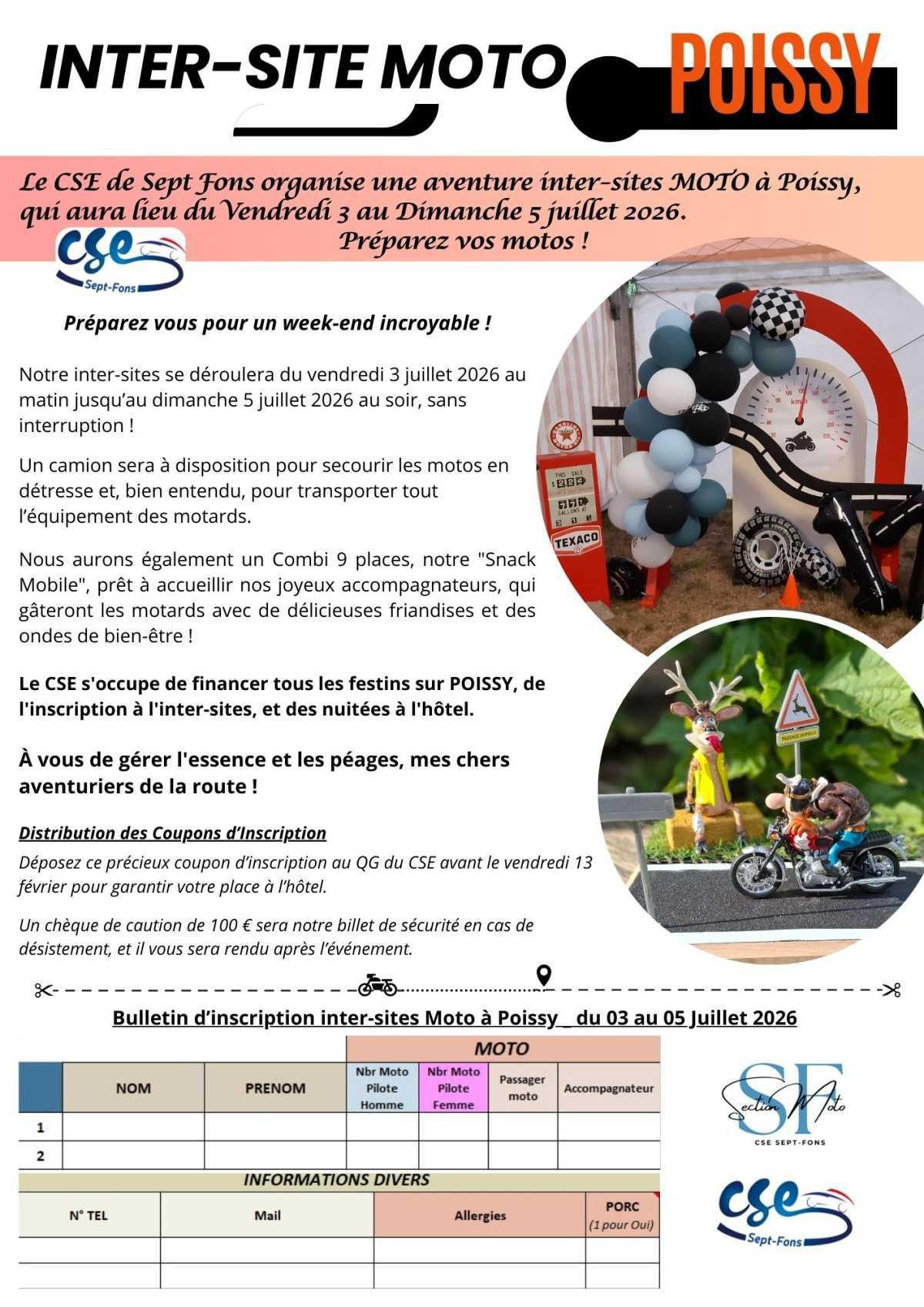 INTERSITE Moto à POISSY du 3 au 5 juillet