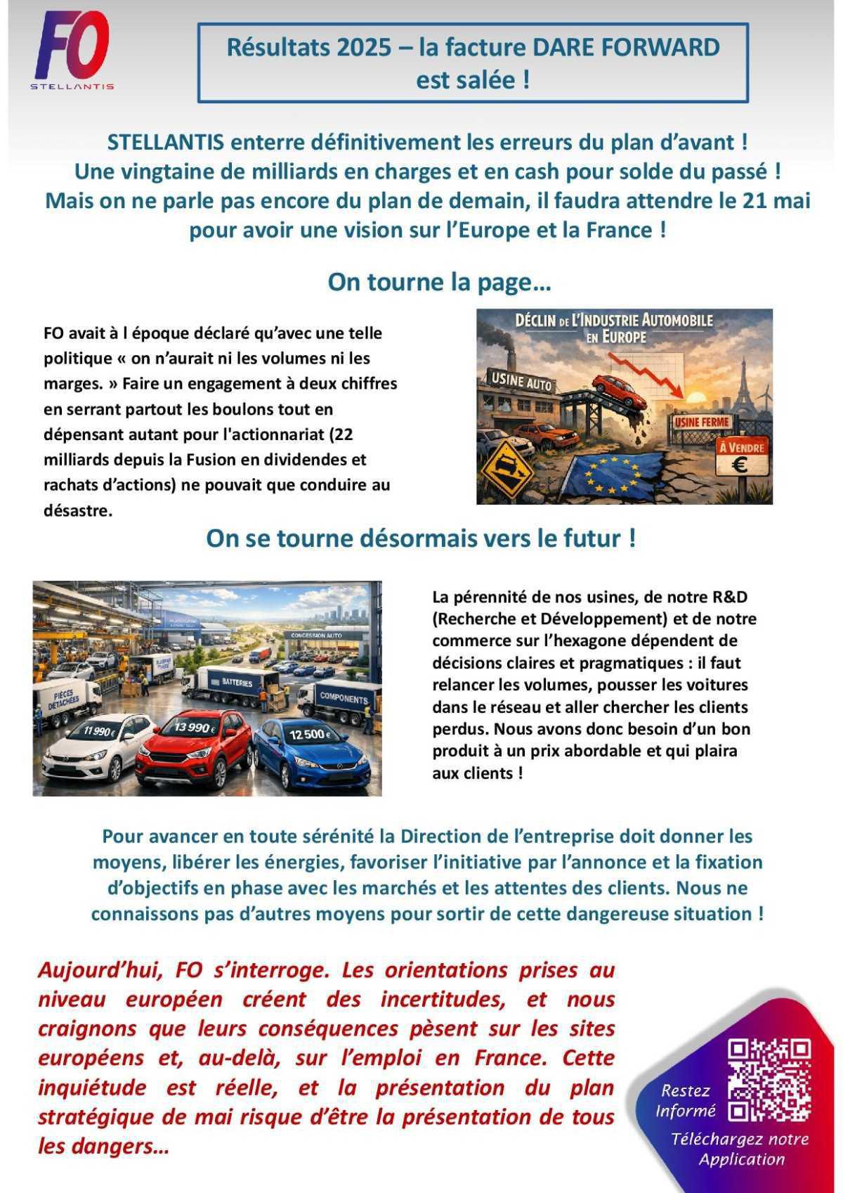 La direction centrale annonce une facture à solder de 22 milliards !