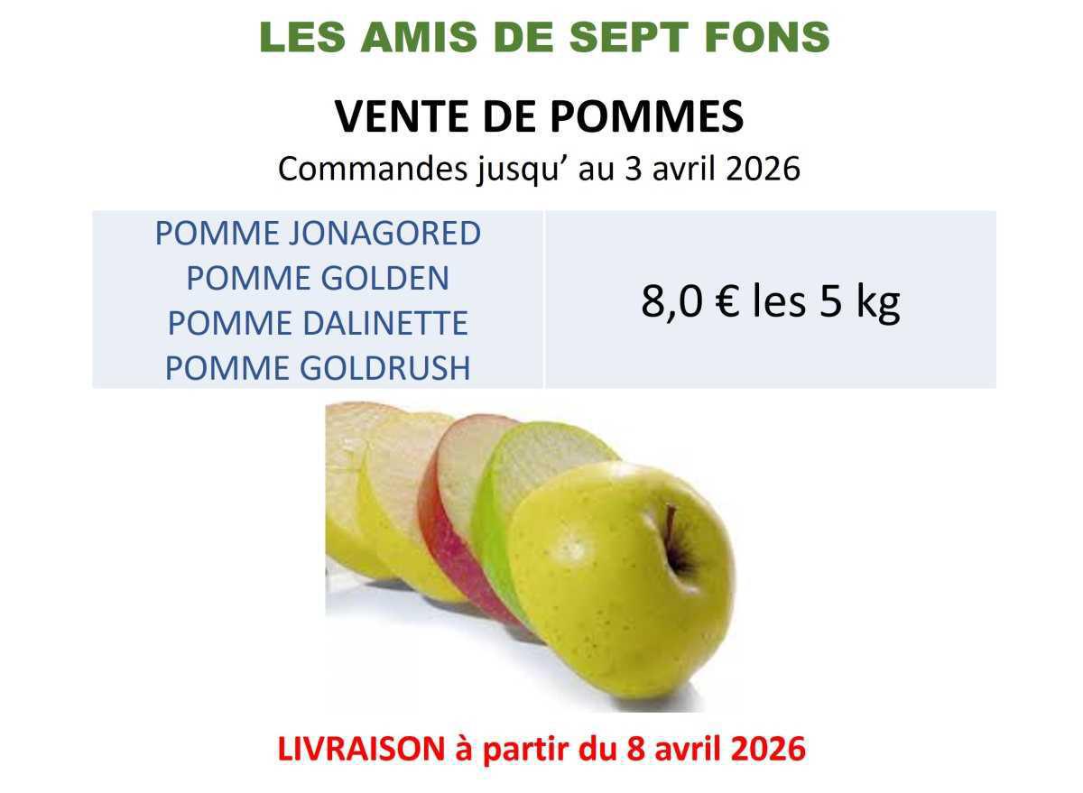 COOP : Commande de pommes avril 2026
