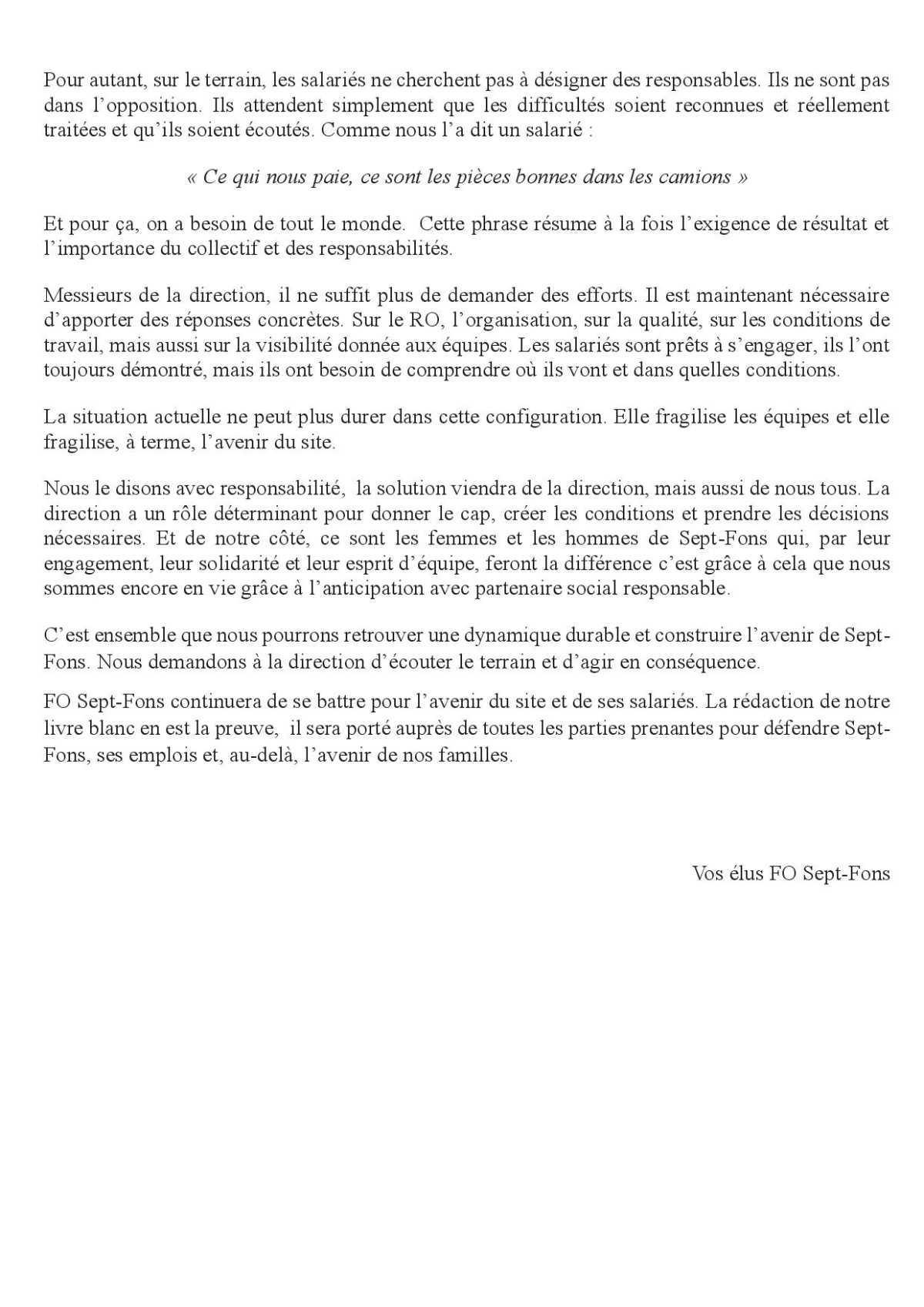 Déclaration en début de CSE du 31 Mars 2026