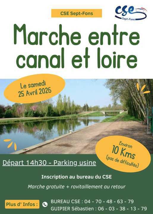 MARCHE canal / Loire , 25 avril 2026
