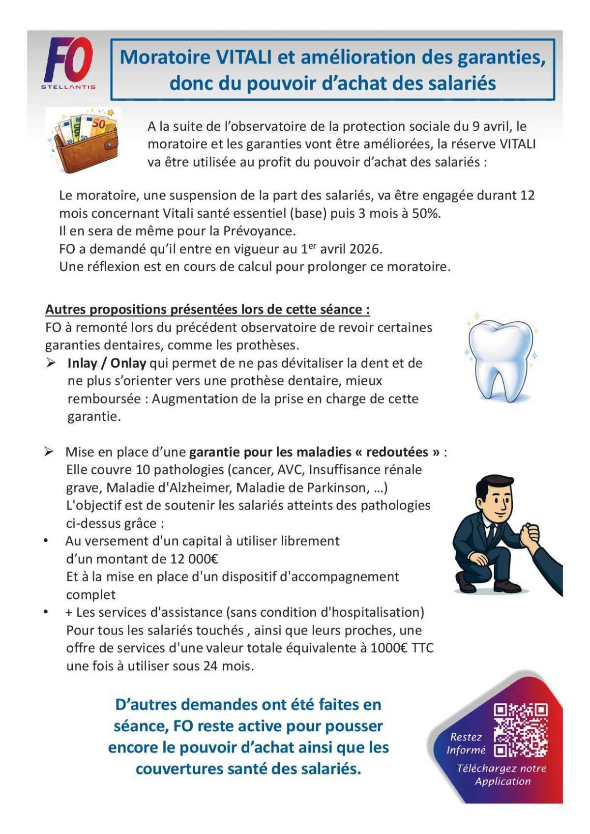 Garanties améliorées et cotisations salariés suspendues, FO revendique 