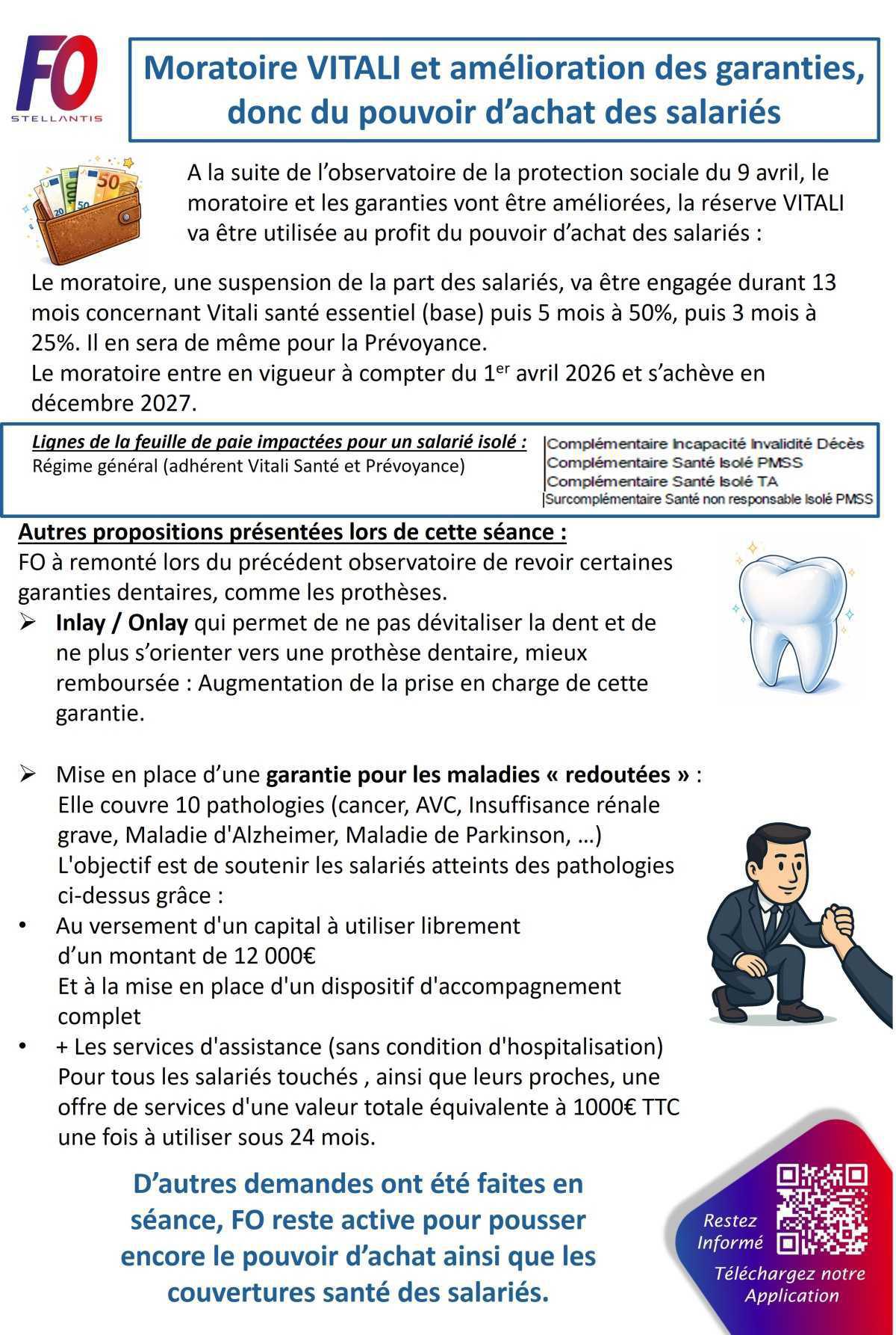 Garanties améliorées et cotisations salariés suspendues, FO revendique 
