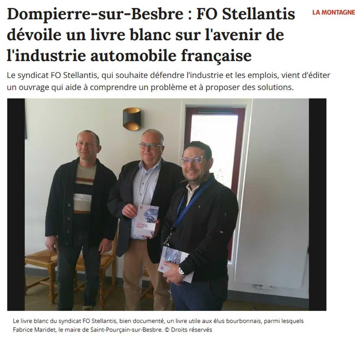 FO Sept Fons présente son "LIVRE BLANC"&nbsp;.