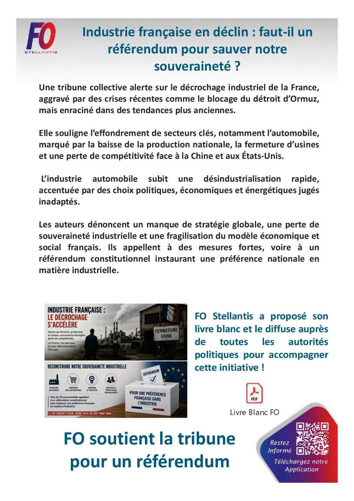 L'industrie Française en danger !