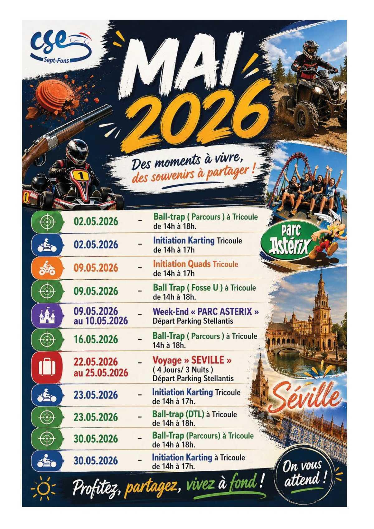 Les activités de votre CSE en mai. 