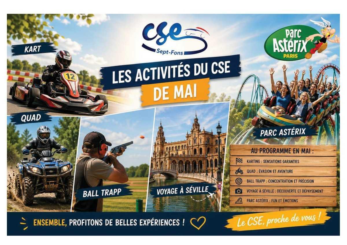 Les activités de votre CSE en mai. 