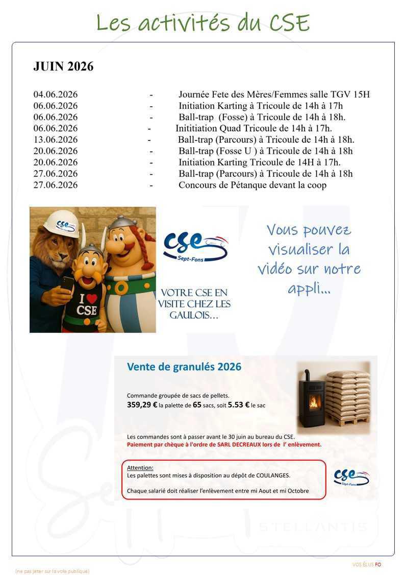 Compte-rendu du CSE du 28 mai 2026.>> programme de travail