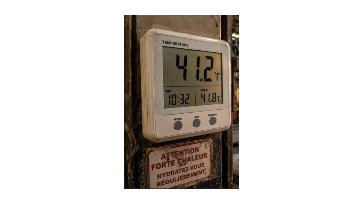 NOS CONDITIONS DE TRAVAIL NE DOIVENT PAS FONDRE SOUS LA CANICULE !