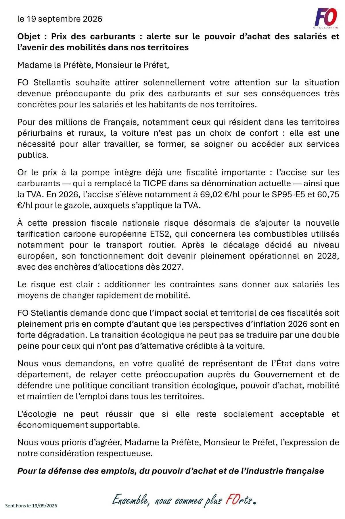 Prix des carburants, attention à la crise sociale !