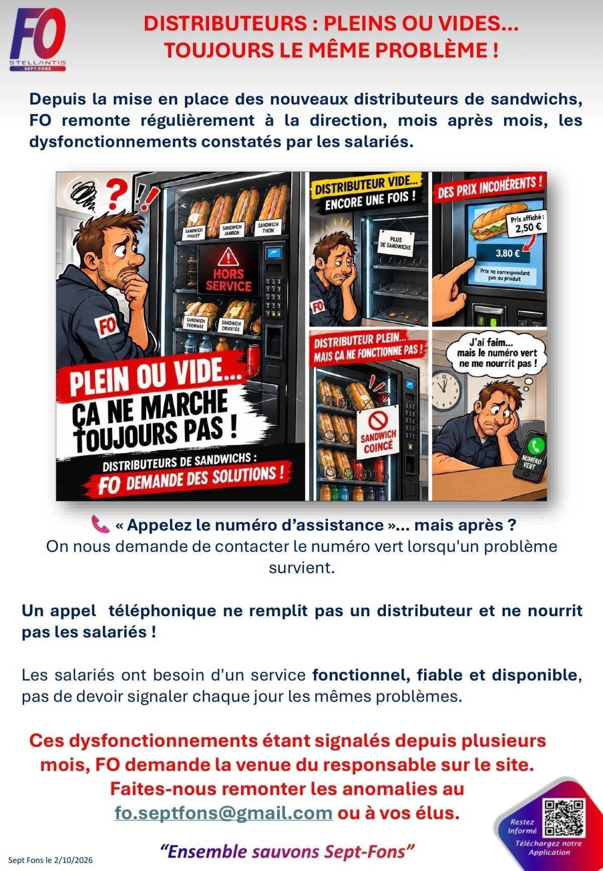 Distributeurs: pleins ou vides...