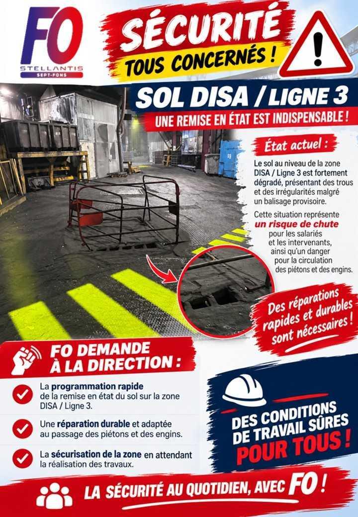 Remise en état du sol DISA / L3