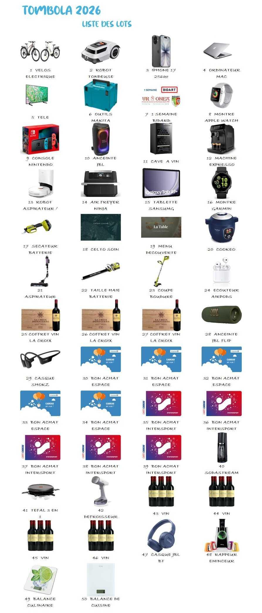TOMBOLA du CSE