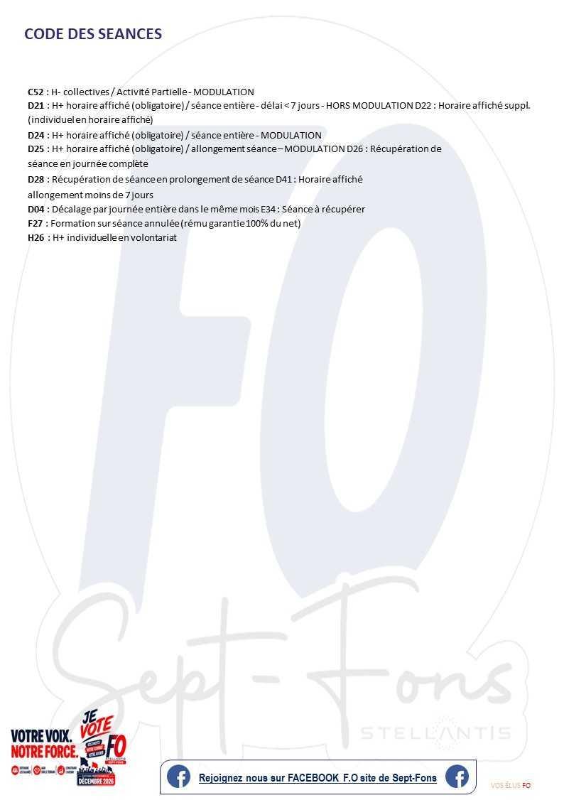 Compte-Rendu du CSE du 29 octobre 2026.>> Programme de TRAVAIL