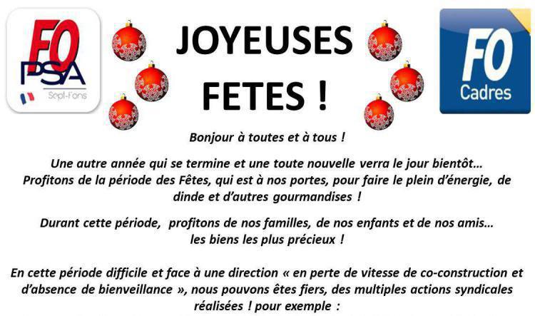 JOYEUSES FÊTES