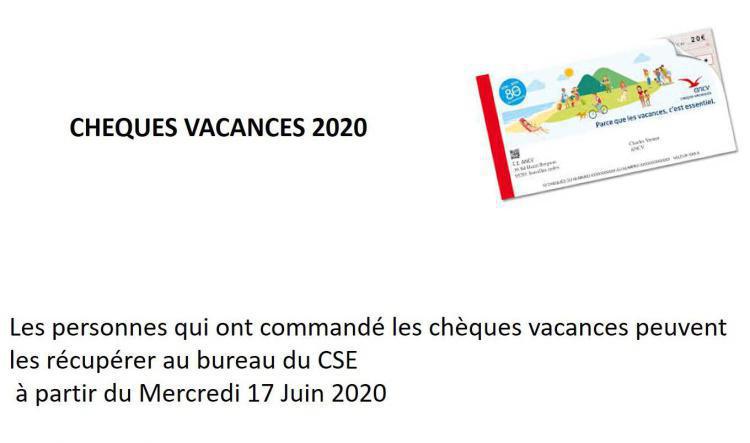 CHÈQUES VACANCES 2020