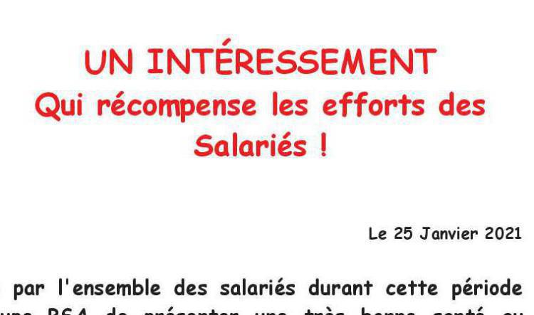 Intéressement, propostions FO