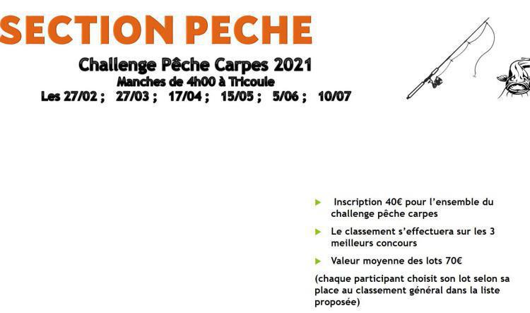 Challenge Pêche Carpes 2021