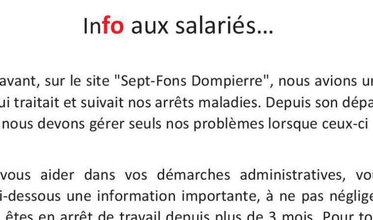 Explications sur les arrêts maladies !