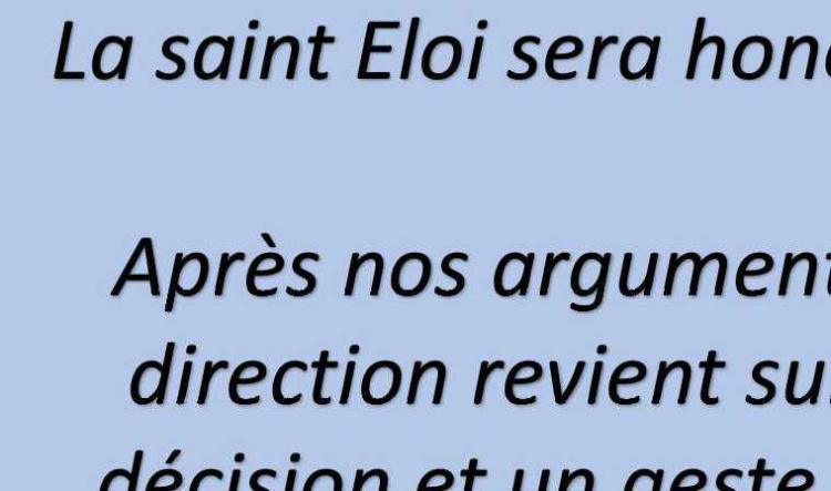 La Saint Eloi sera honorée à Sept-Fons...