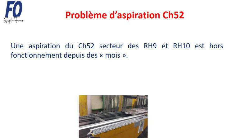 Problème d’aspiration Ch52