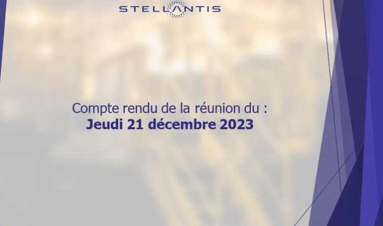 Compte rendu complet du CSE du 21 Décembre 2023.